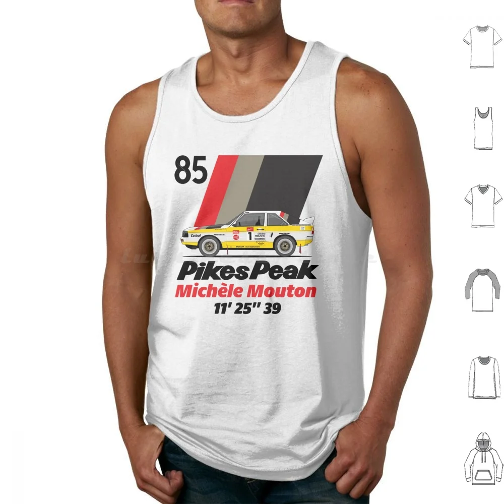 Mouton Pikes 1985 Tank Tops Vest Sleeveless Michelle Michèle Mouton Pikes Hill Climb Dirt Race Rally Wrc Group Groupe Woman