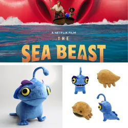 Cartoon Movie 25cm The Sea Beast Plush Toy Hot Game Blue Sea Beast Plushie Soft Stuffed Doll For Kid Boy Birthday Gift Collect