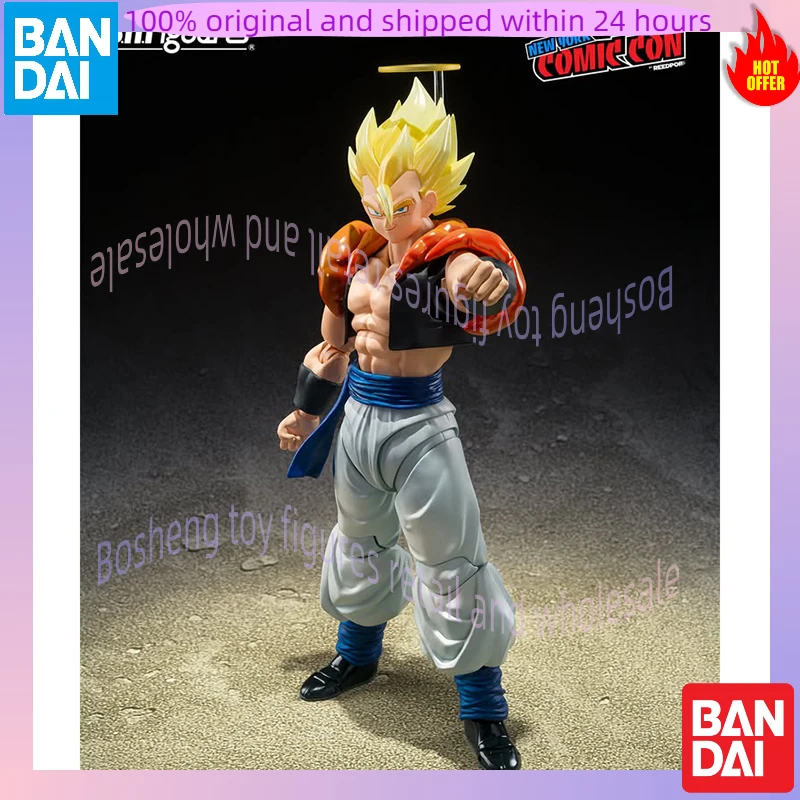 Originele Bandai S.H.Figuarts Shf NYCC 2025 Exclusieve Dragon Ball Super Saiyan Gogeta Op Voorraad Anime Action Collection Figuren