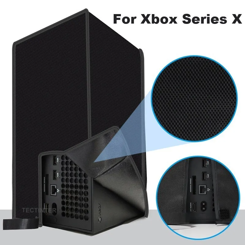 Dustproof Soft Cover for Xbox X Console Anti-scratch Horizontal Waterproof Protective Vertical Case for Xbox Series X Console