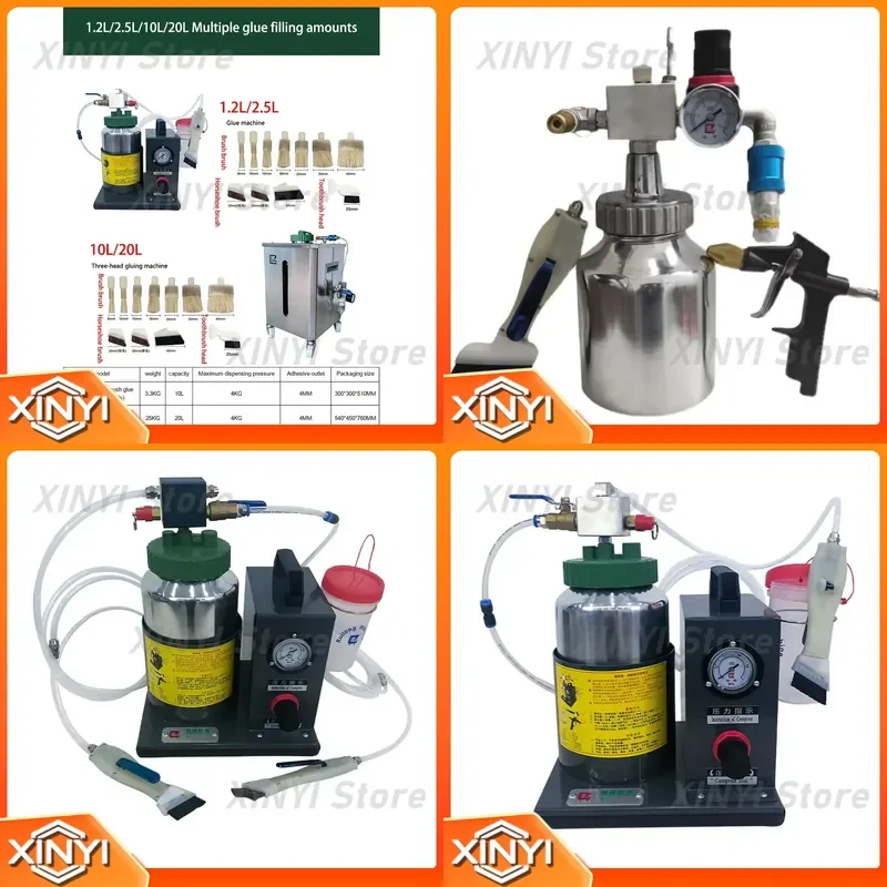 for Automatic Pneumatic Glue Filling Machine Mini Brush Bag Cell Phone Case Spray Machine Shoes Case Leather Brush Glue