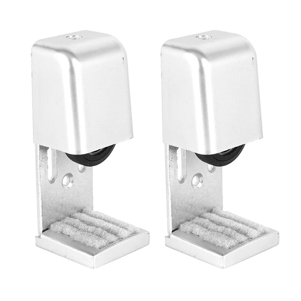 

2Pcs Stainless Steel Sliding Barn Door Floor Guide Heavy Duty Door Stay Roller for Smooth Quiet Operation Rust Proof Floor Guide