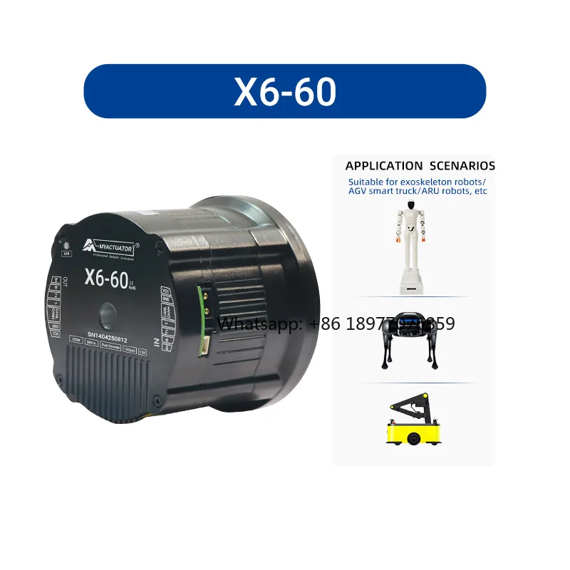 Dc Motors RMD-X6-60 Ether CAT+CAN Dual Protocol Dual Encoder Collaborative Robotic Arms Are Born for Humanoid Robots