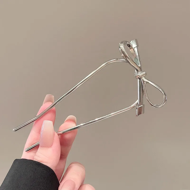 Minimalist Metal Style Bow Hairpin With High-end Hairstyle Embellishment Workplace Styling Art Exhibition Temperament Item image 5
