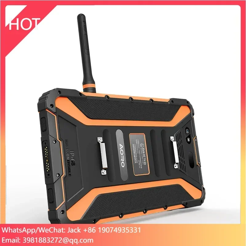 

MTK 6763 CPU Aoro P9000 Планшет Промышленный DMR Walkie Talkie NFC SOS Пользовательский планшет 1920*1200 Водонепроницаемый прочный планшет IP68