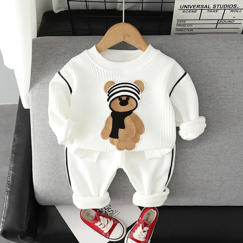 

Clothes Set for Toddler Boy Casual Long Sleeve T-Shirt Kid Clothing Spring Costume Cartoon Baby Boys Outfit Suit 1 2 3 4 5 Years