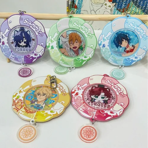 Imagen 2 del producto 1 unidad de 5,8 Cm, bonito soporte de Pin de insignia de dibujos animados, insignia de oreja de gatito de Anime Kawaii, Protector de pantalla, llavero portátil, funda de insignia