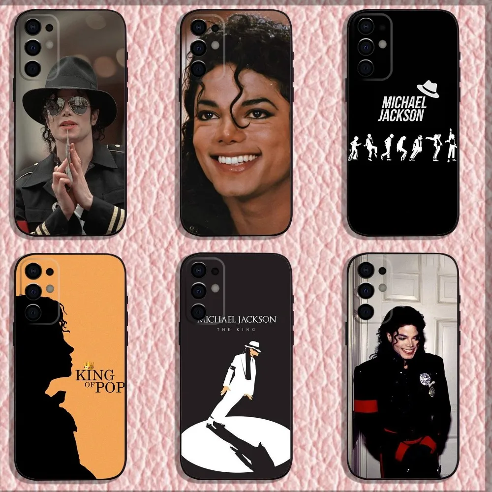 

Pop of King M-Michael J-Jackson Phone Case For Samsung S24,S21,S22,S23,S30,Ultra,S20,Plus,Fe,Lite,Note,10,9,5G Black Soft Shell
