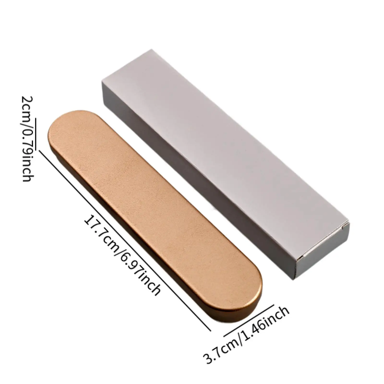 Metal Pencil Case Rectangular Hinged Tin Storage Box Organizer for Home Office School Supplies 5