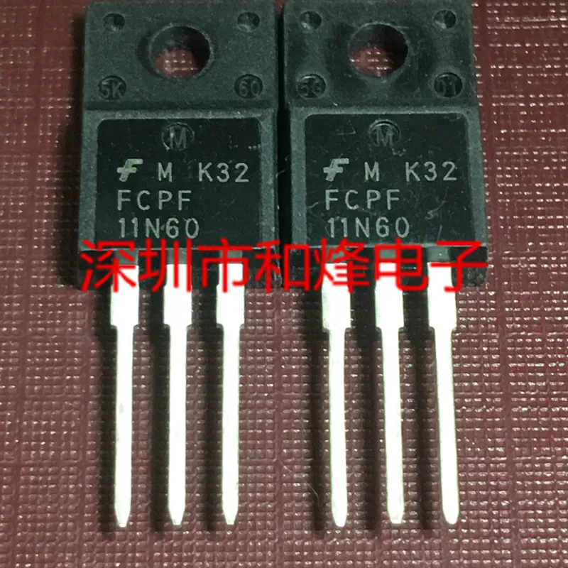 5PCS-10PCS FCPF11N60  TO-220F 650V 11A   Original On Stock Quick shipping