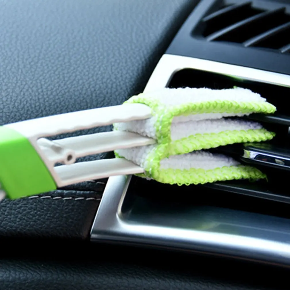 Car Air Conditioner Vent Brush Microfibre Car Grille Cleaner Auto Detailing Blinds Duster Brush Car-styling Auto Accessories