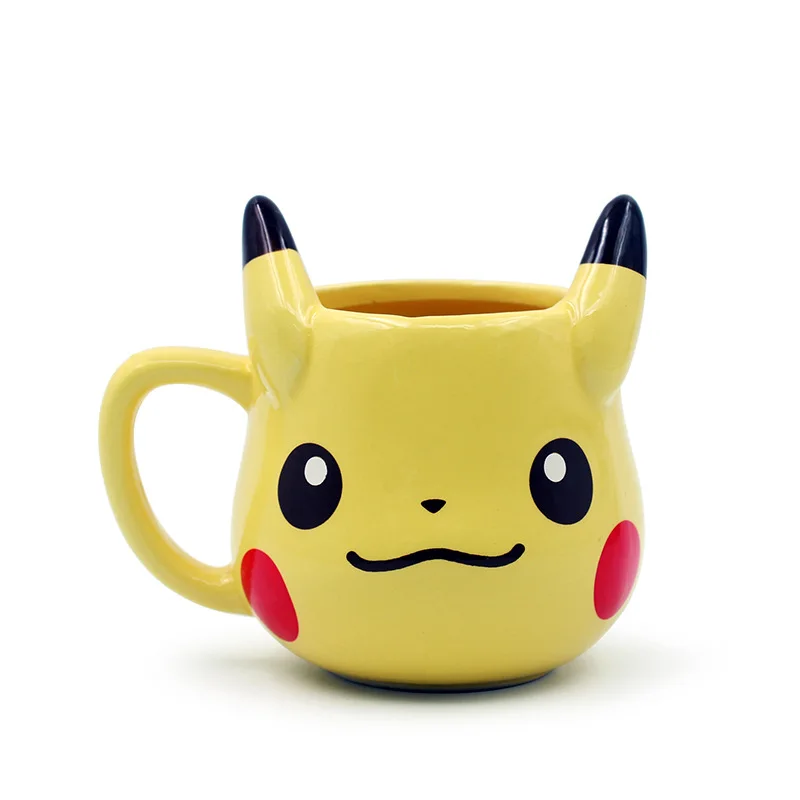 Tasse en céramique Pikachu pour enfants, tasse à eau pour enfants, tasse Poke Ball mignonne, collection d'ornements, meilleurs cadeaux d'anniversaire, jouets animés, nouvelle collection