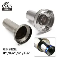 HUB sports Universal Round Adjustable Removable Catback Exhaust System 3\