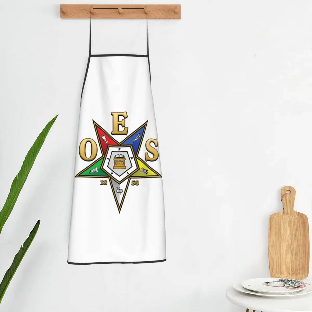 Oes Order Of The Eastern Star Aprons Chef Cooking Tablier Waterproof Bib Kitchen Cleaning Pinafore for Women Men Gardening