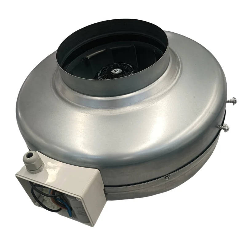 

125mm Industrial Warehouse Kitchen Ventilation Stainless Steel Roof Fan 220V High Temperature External Rotor Rotating Duct Fan