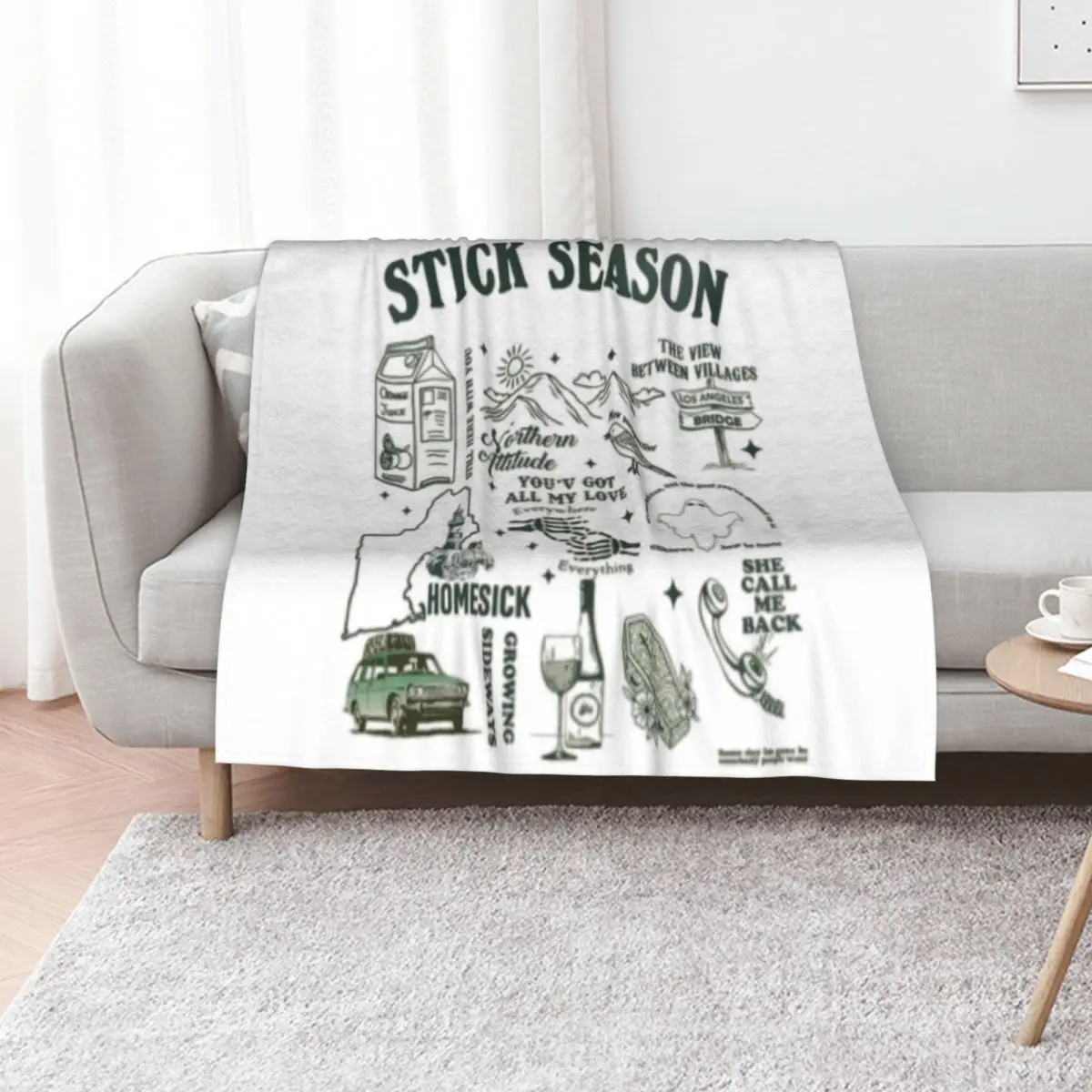 

The view between villages Throw Blanket for babies Comforter Bed linens Camping Blankets