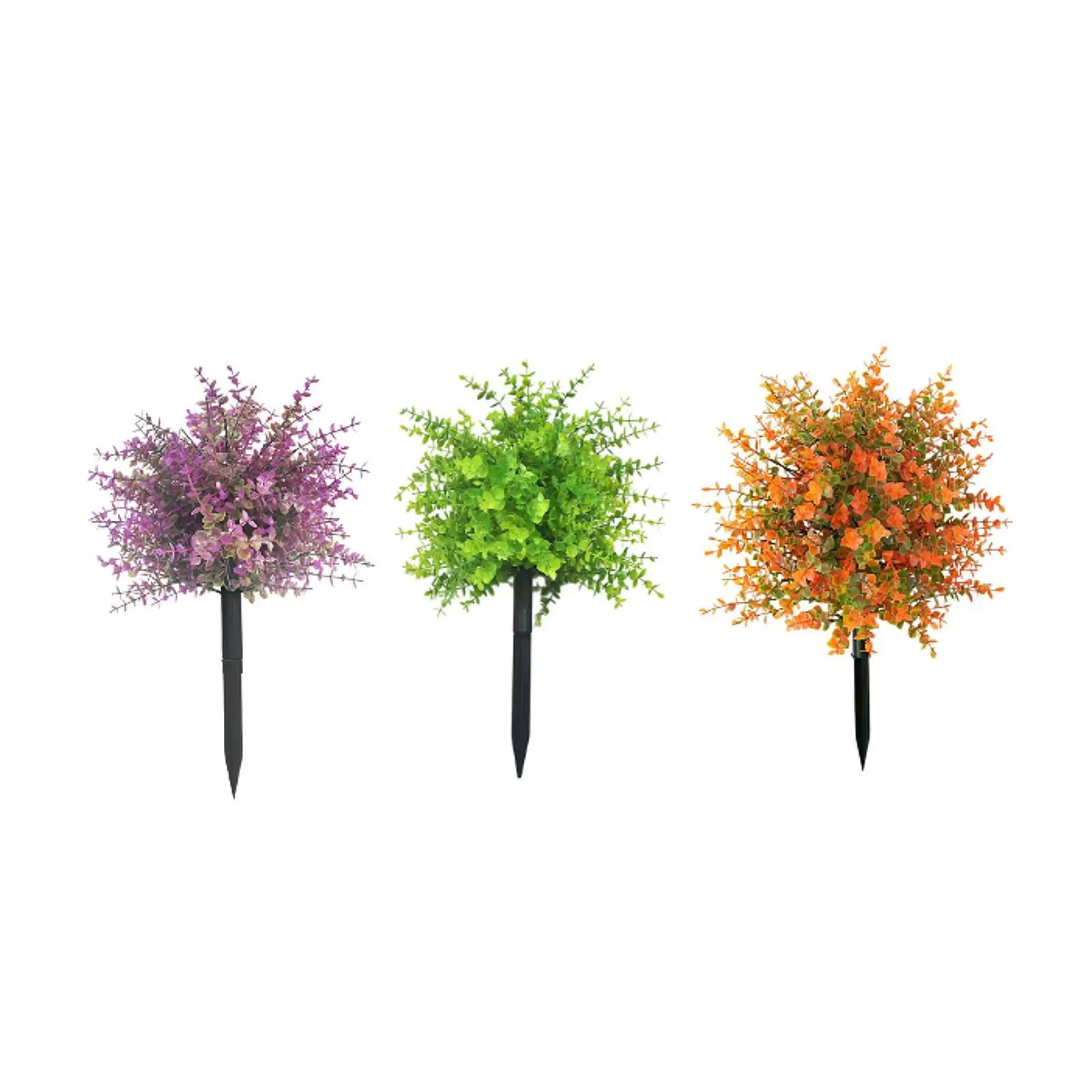 

Fake Eucalyptus Leaves Artificial Greenery Lawn Stake Realistic Fake Greenery 58 cm Faux Flower for Lawn Backyard Yard Patio