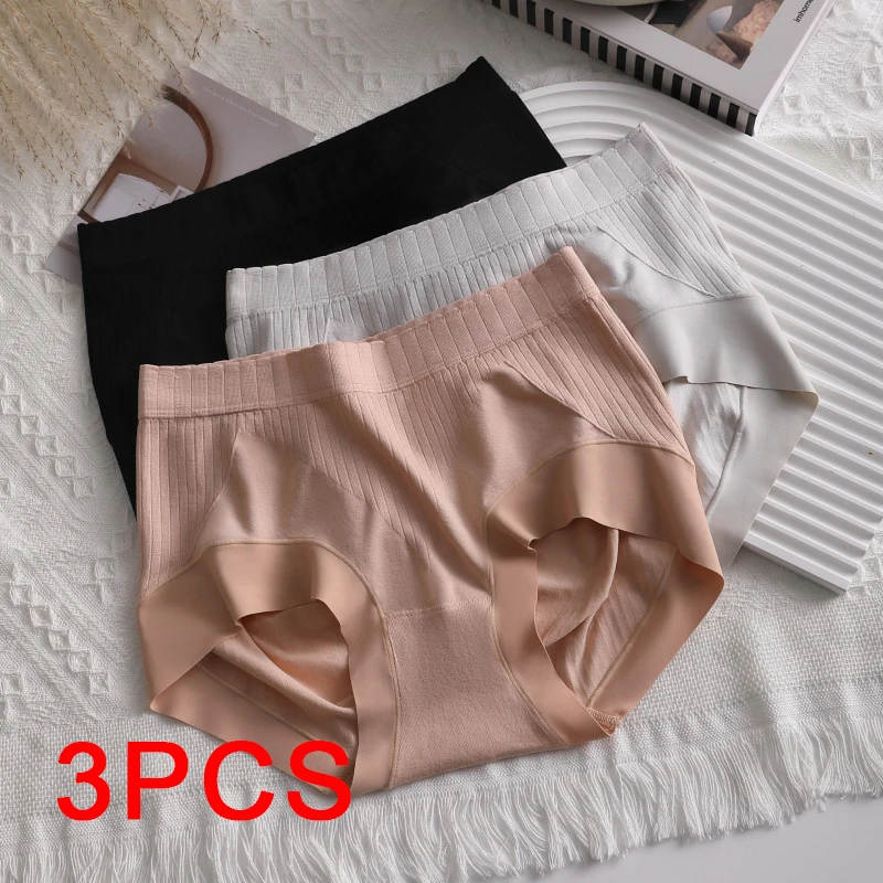 3PCS/set Triangular Panties Breathable Fashion Woman Large Size Underwear Women Briefs Lingerie Sexy Underware Female Seamless