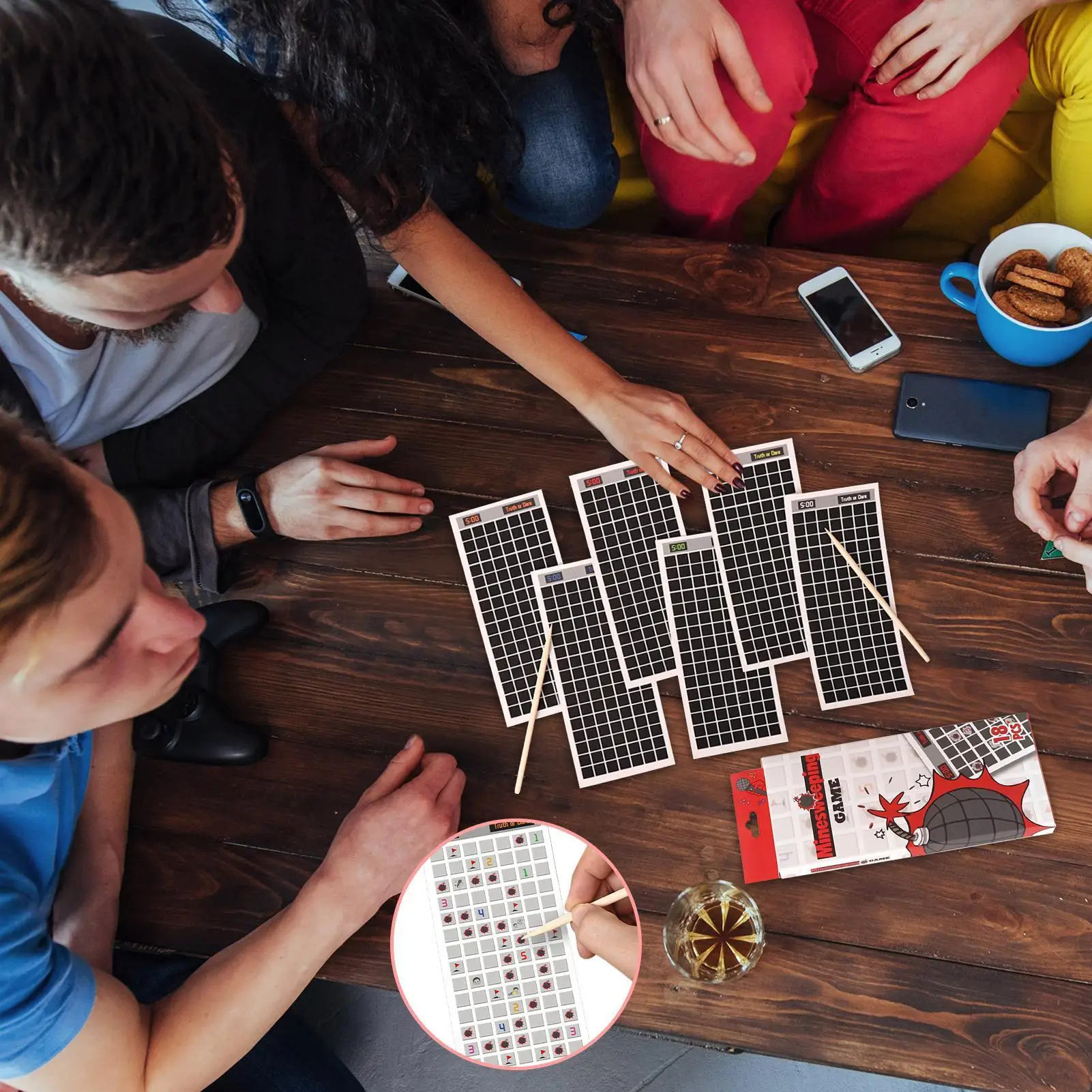 Scratch Card Bomboniere Emozionante Sfida Carte di avventure Divertenti attività da tavolo per le vacanze Compleanni Campeggio Famiglia