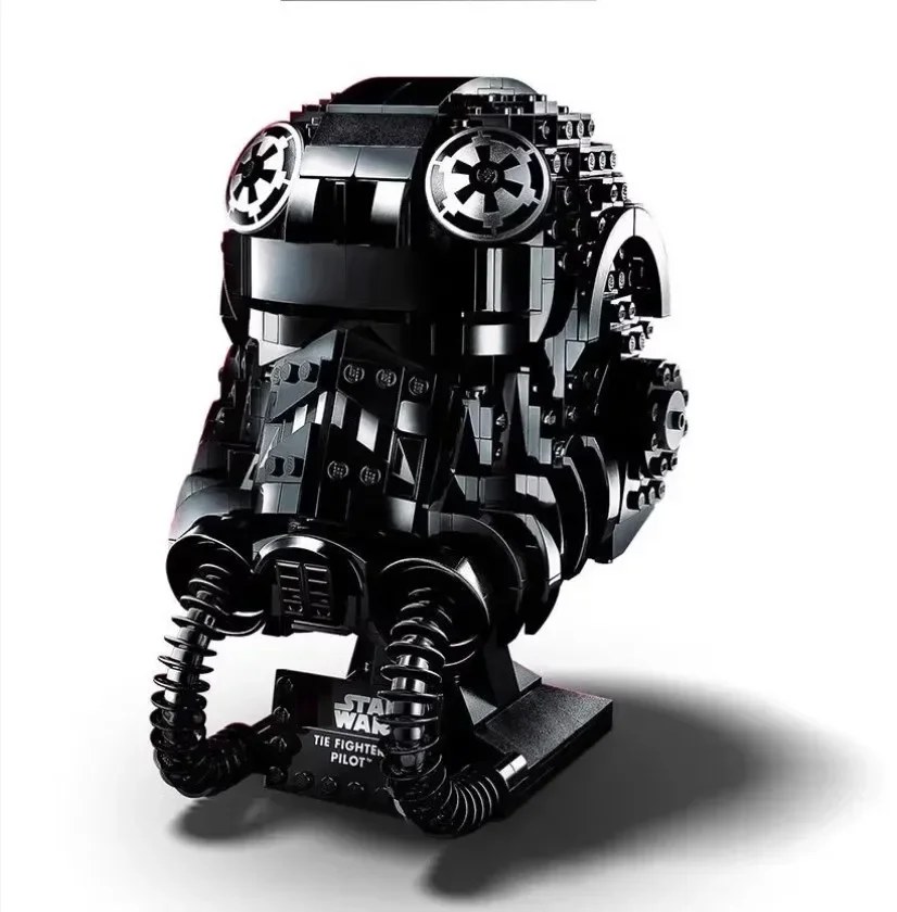 ใหม่ MOC-75274 TIE Fighter PILOT HELMET MOC SpaceShip Battle Building Block สถาปัตยกรรมการศึกษาประกอบของเล่น