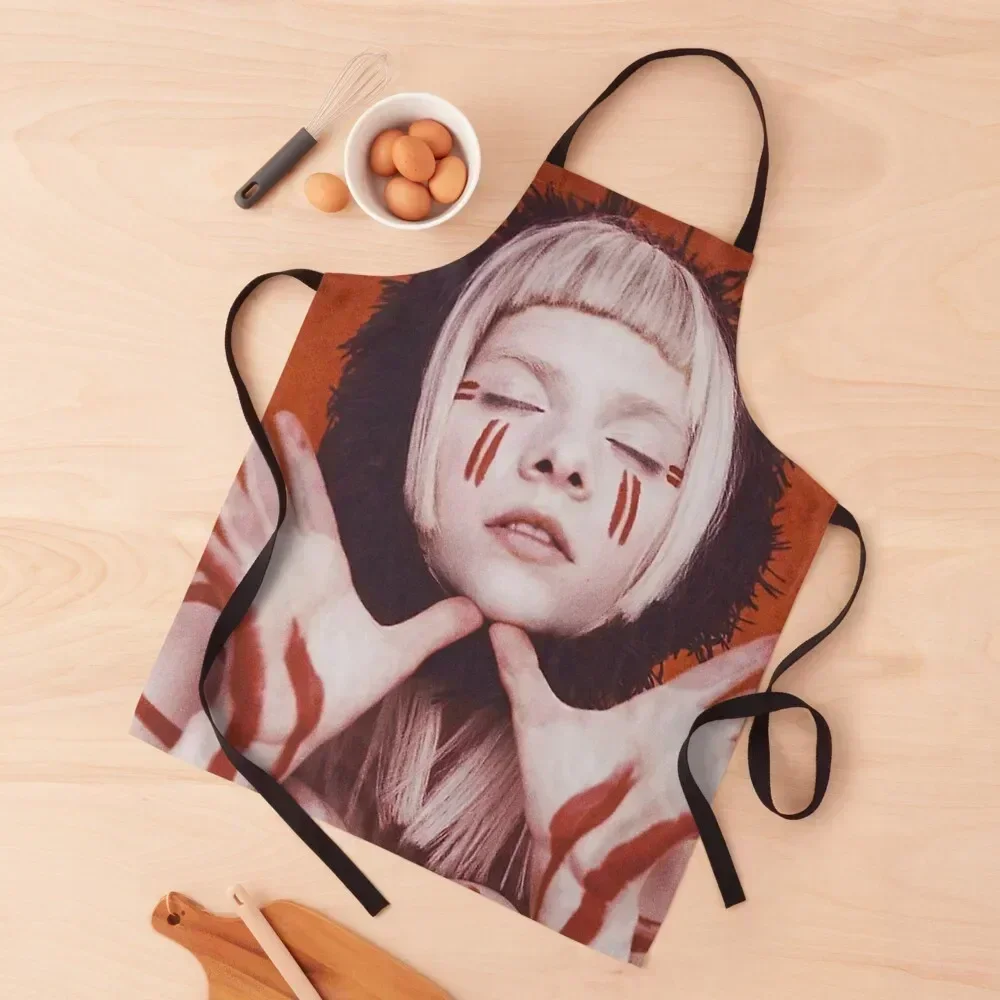 

Aurora norwegian singer poster Apron Ladies Woman Work Waterproof Kitchen For Women For Nail Stylist Apron