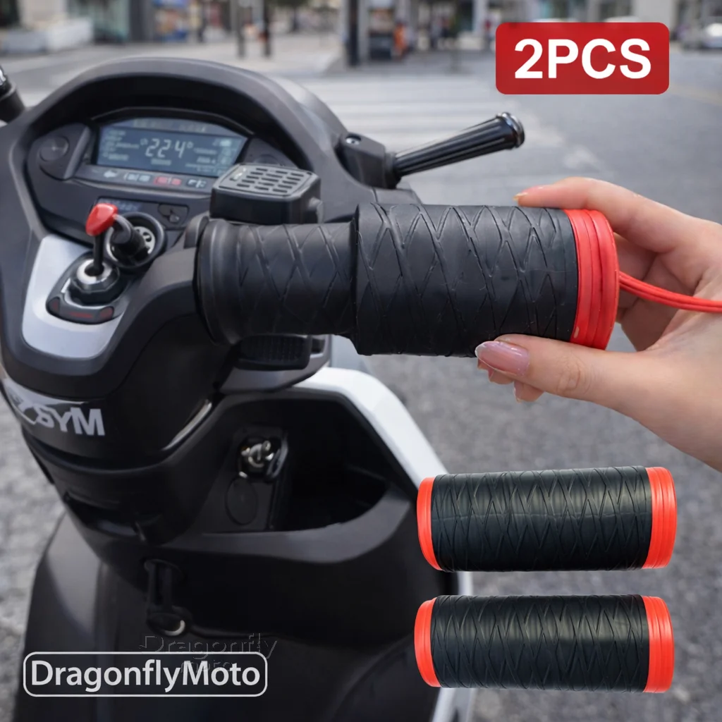 

Силиконовые накладки на руль мотоцикла для SYM JP150, GR125, Fiddle 3, FNX150, Maxsym 400i, 600i, самозатягивающиеся, противоскользящие