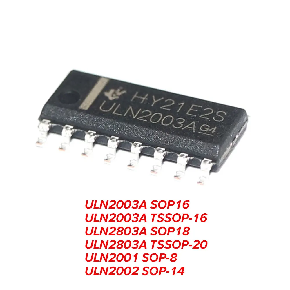10PCS SOP16 SOP20 ULN2003A ULN2803A ULN2803A ULN2001 ULN2002 Tubo Darlington