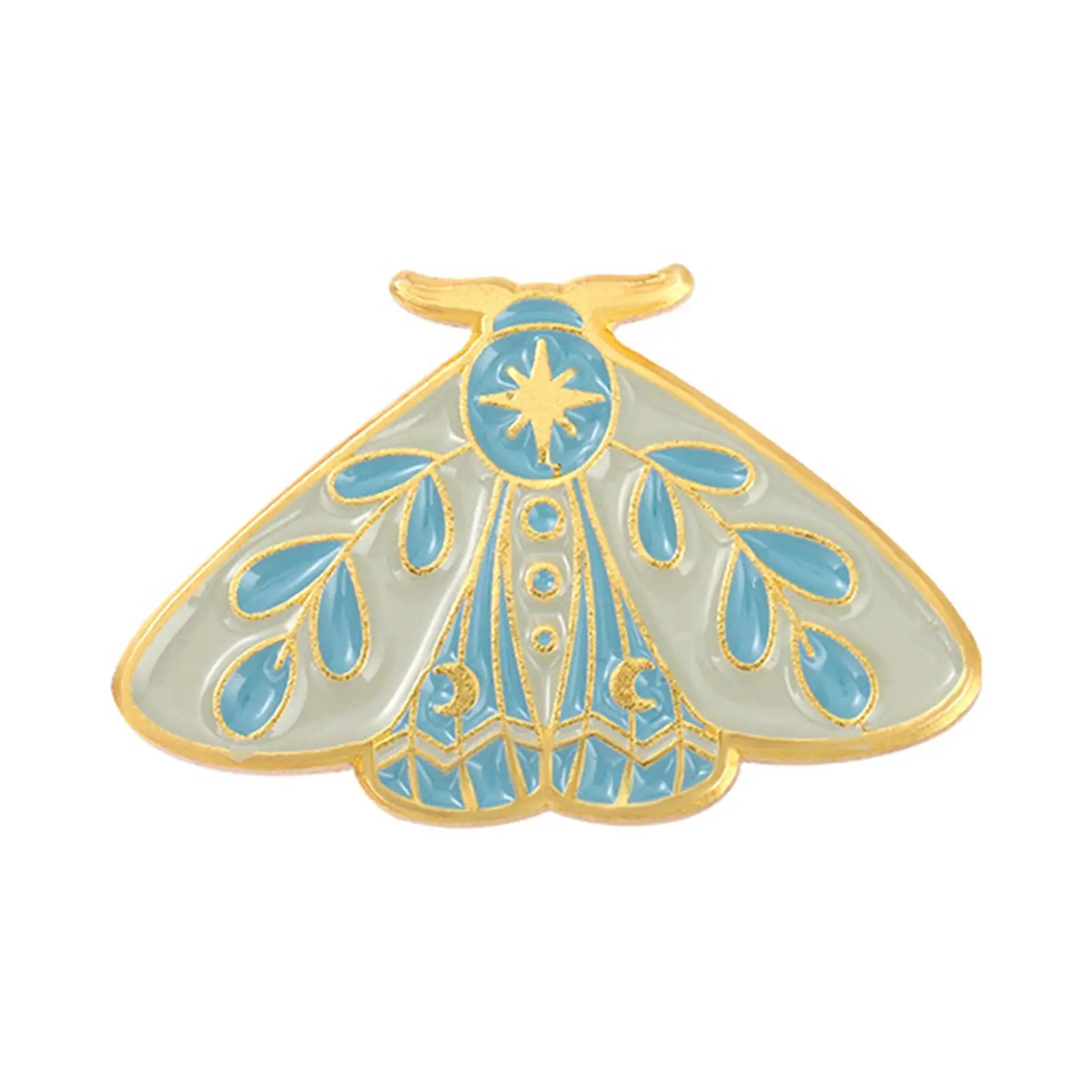 5 Moth Enamel Pin Alloy Collection Lapel Pins Brooches for Jewelry Accessory