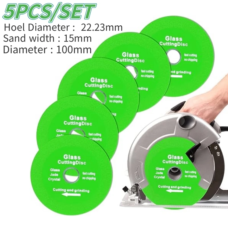 5PCS Diamond Saw Cutting Blade Accessories For Jade Crystal Wine Bottles Ceramics Tiles Cutting Grinder Glass Tile Cutting Tool