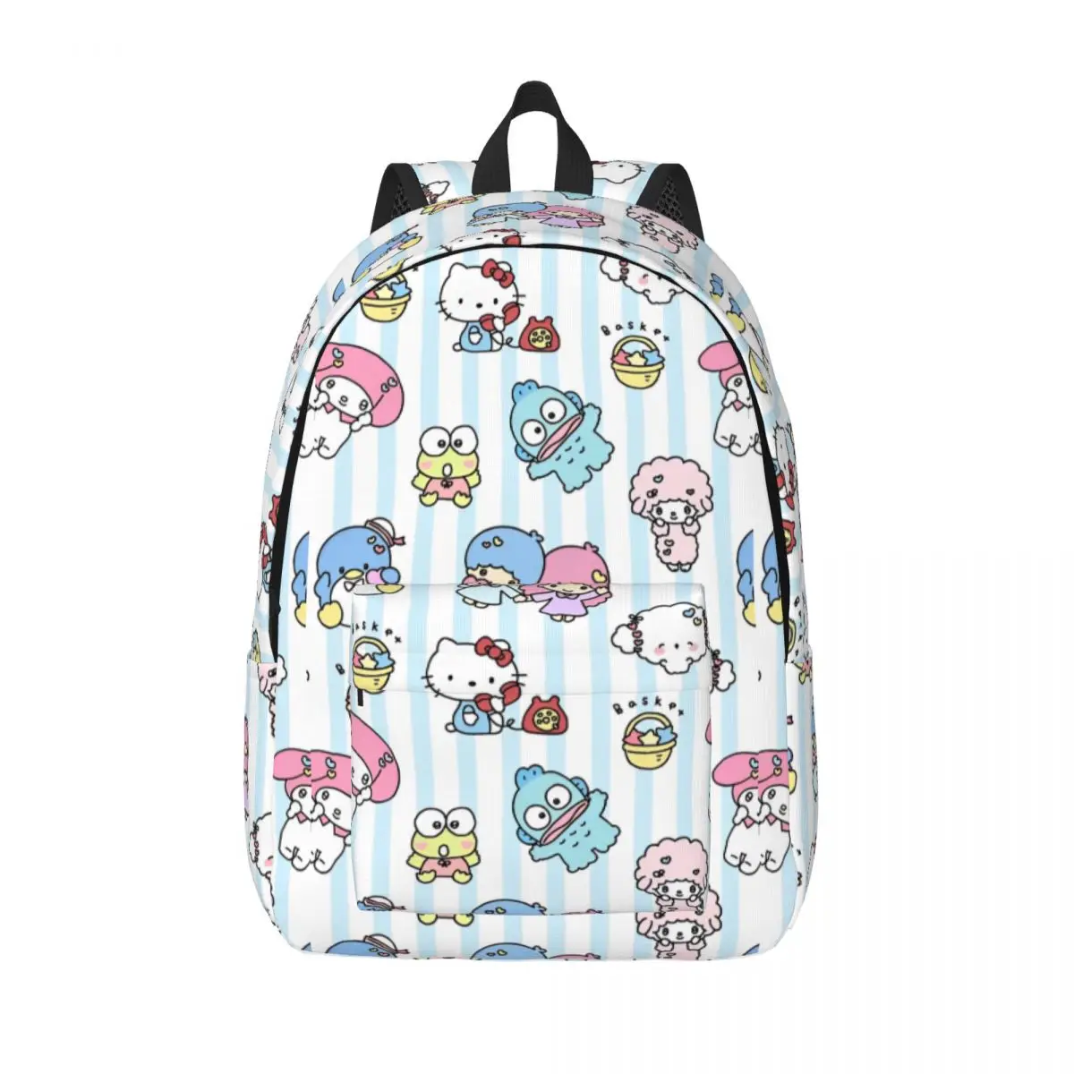 

Hello Kitty Little Twin Stars Teenage Backpack Outdoor Student Hiking Travel Daypack for Men Women Laptop Canvas Bags
