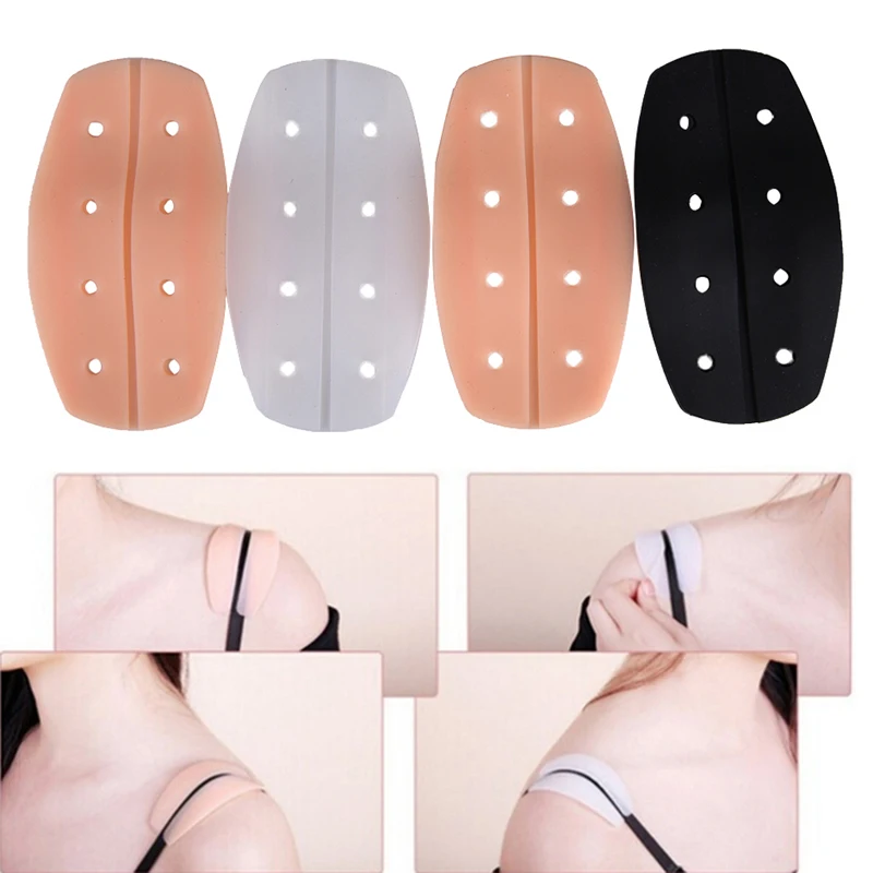 Soft Silicone Bra Strap Cushions Pain Relief Non slip Holder Shoulder Pads