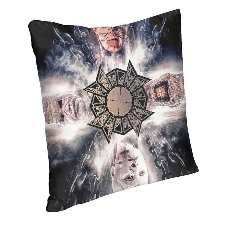 Hellraiser Pinhead Halloween Horror Movie Cushion Covers 40x40cm Polyester Pillow Case for Sofa Square Pillowcase Decoration