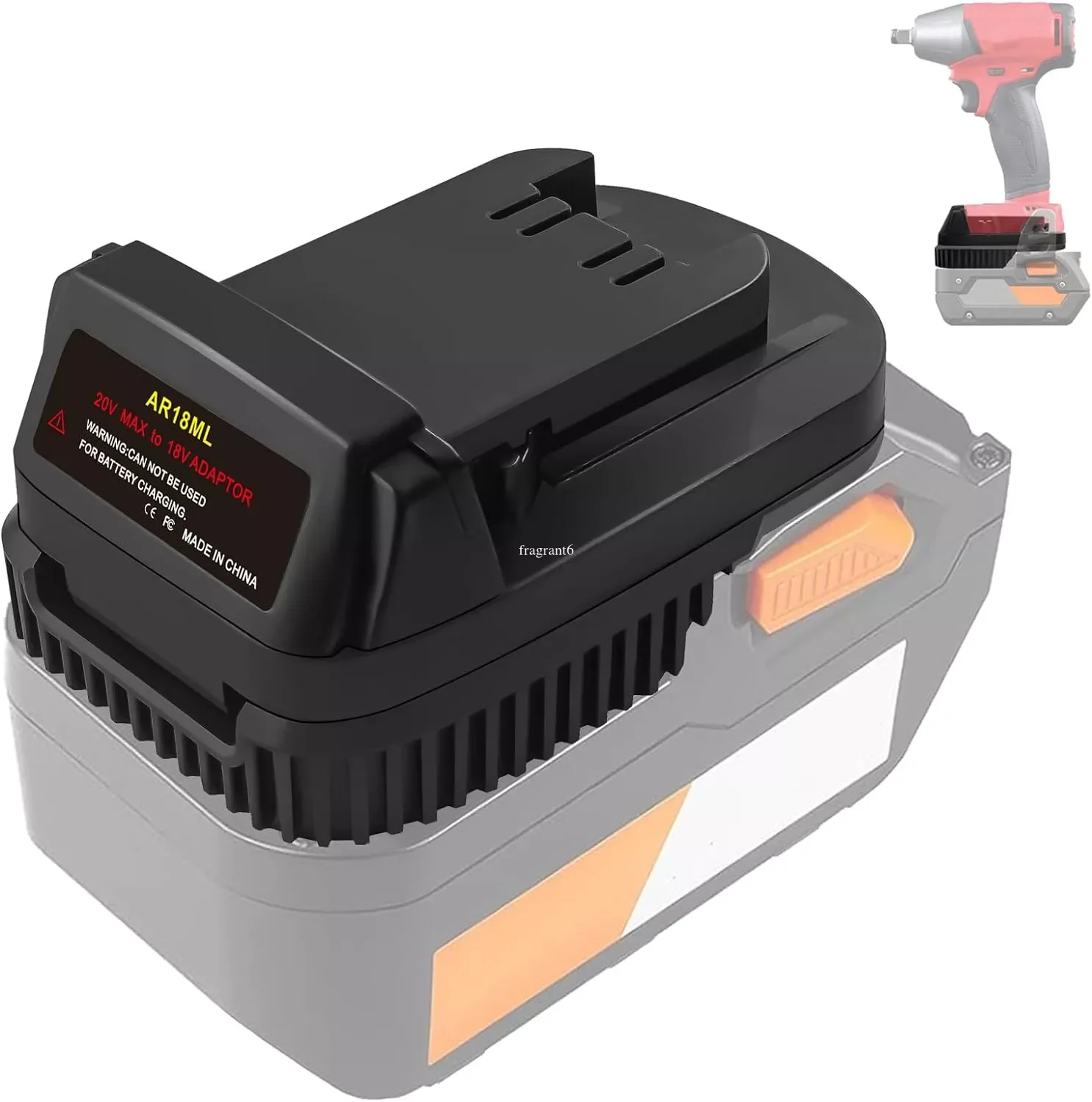 Battery Adapter Converter for Ridgid for AEG 18V 20V Lithium Battery Convert To for Milwaukee 18V Power Tool Drill AR18ML