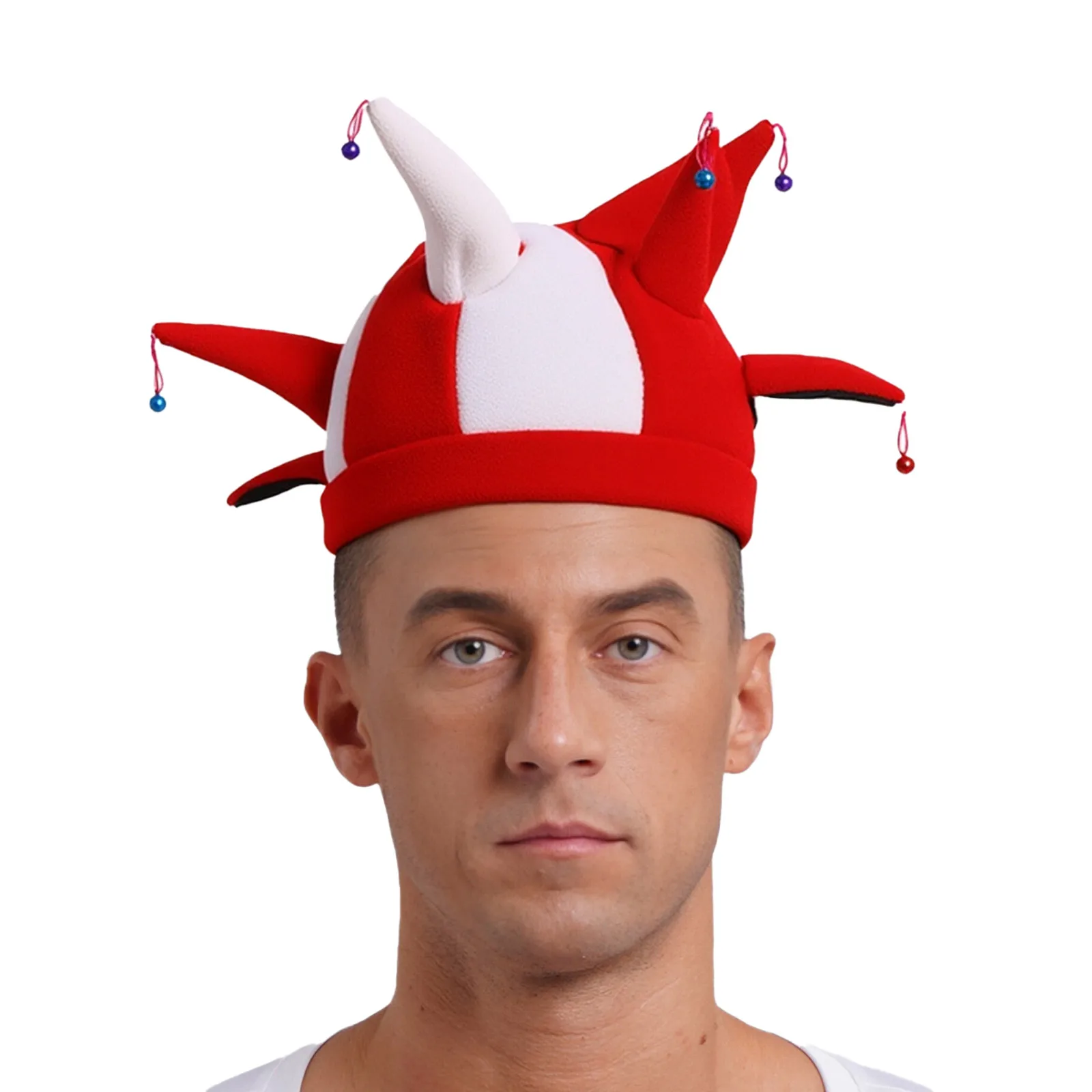 Narrhut, Kostümzubehör, Kostüm, Glocke, Clown, Zirkus, Performance, Mütze, Maskerade, Cosplay, Clown-Zubehör, Dekorationen