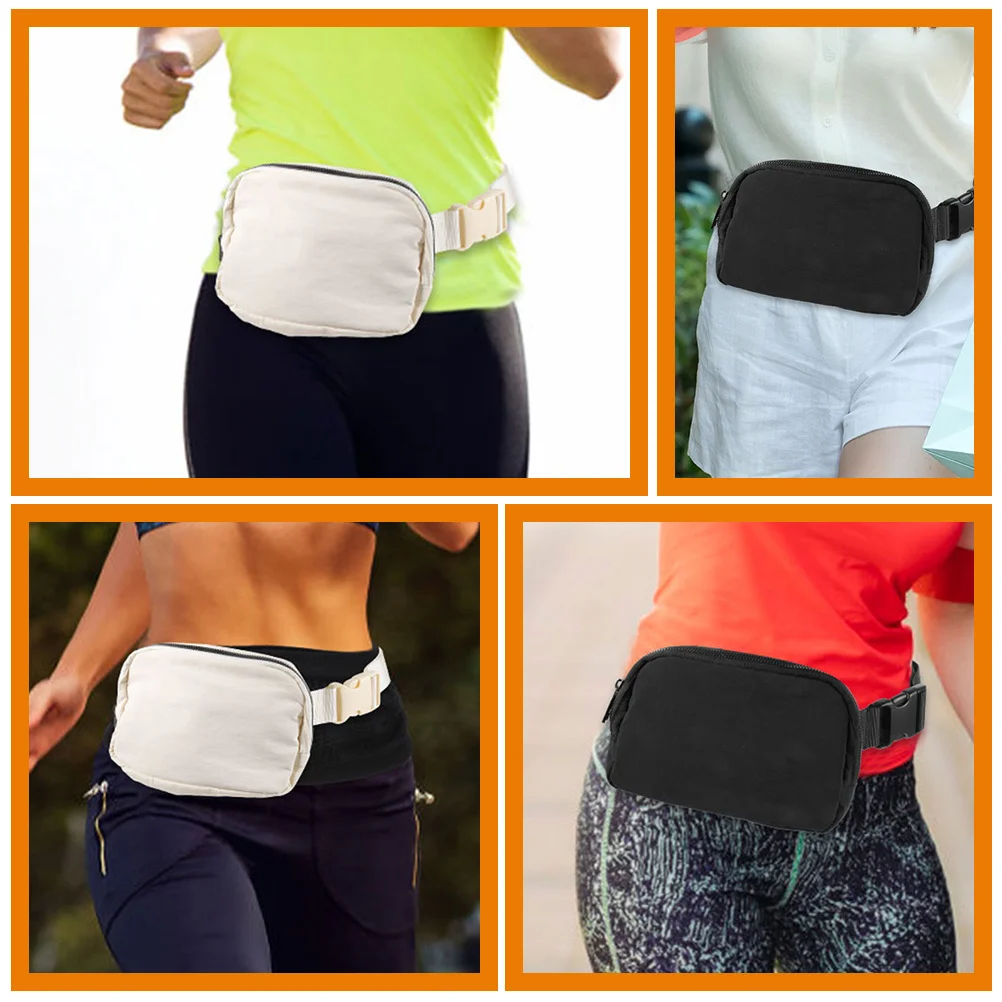 

2Pcs Mini Belt Bag Adjustable Waist Strap Fanny Pack Zipper for Sports Running Travel Outdoor Use Fanny Pack Mini Belt Bag