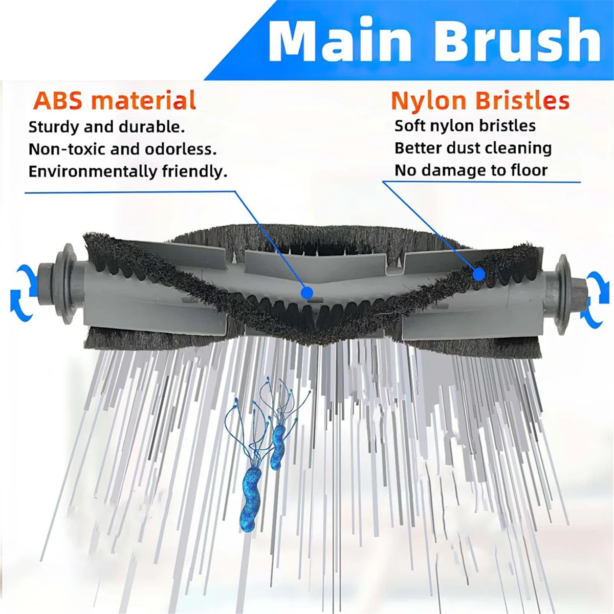 Ersatzteile Haupt bürste für p20 Roboter Staubsauger Roll bürste einfache Installation für effektive Reinigung