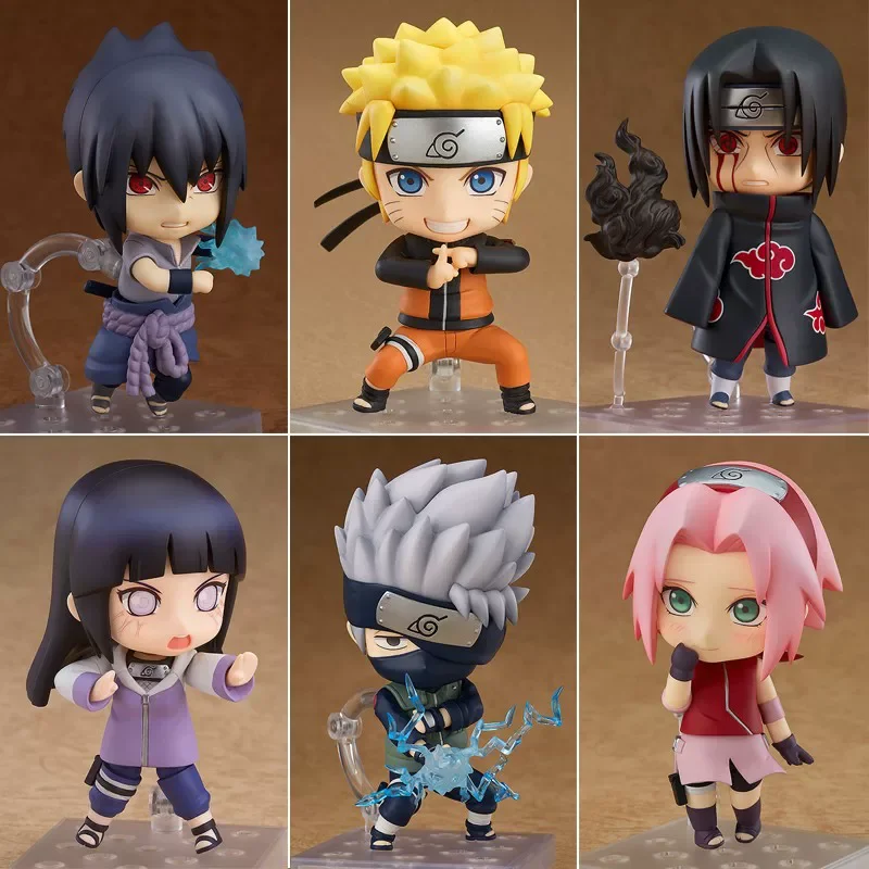 Nendoroid Naruto Shippuden 682 Naruto 707 Sasuke 833 Sakura 724 Kakashi 820 Itachi 879 Hinata Chibi Actionfigur Anime Spielzeug Geschenk