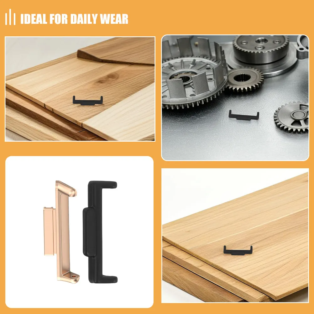 

4Pcs Watch Band Replacement Adapter Metal Connector Stylish Seamless Strap Connector Smartwatch Parts Watch Strap End