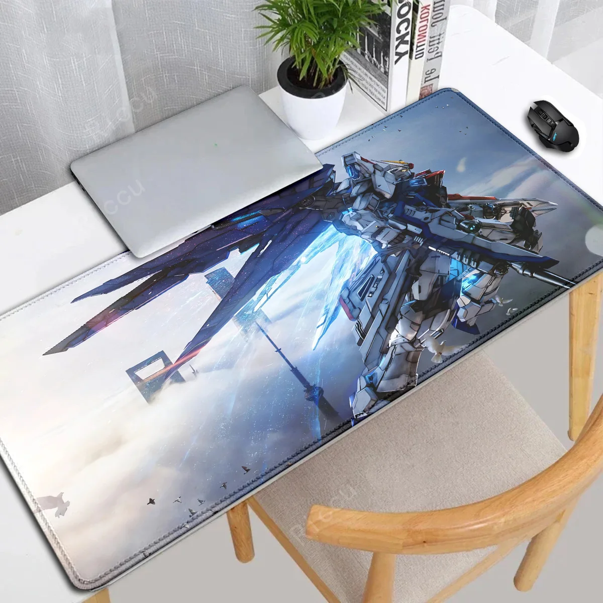 Anime g-gundames mouse pad oyun kilitleme kenar büyük bilgisayar Gamer büyük kauçuk sanat oyunu teclado Mousepad Laptop masası manga Mat