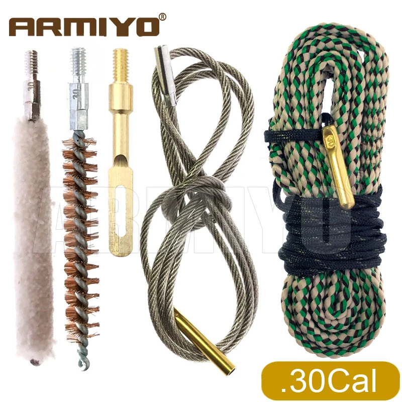 Armiyo Eingebauter Bronze-Bürstenschlauch, Hartrohr-Reinigungsseil, Jagd-Reinigungstuch, Baumwollstäbchen, Kabel-Messingzieherhalter, passend für 4,5mm~18,5mm – Detail 4
