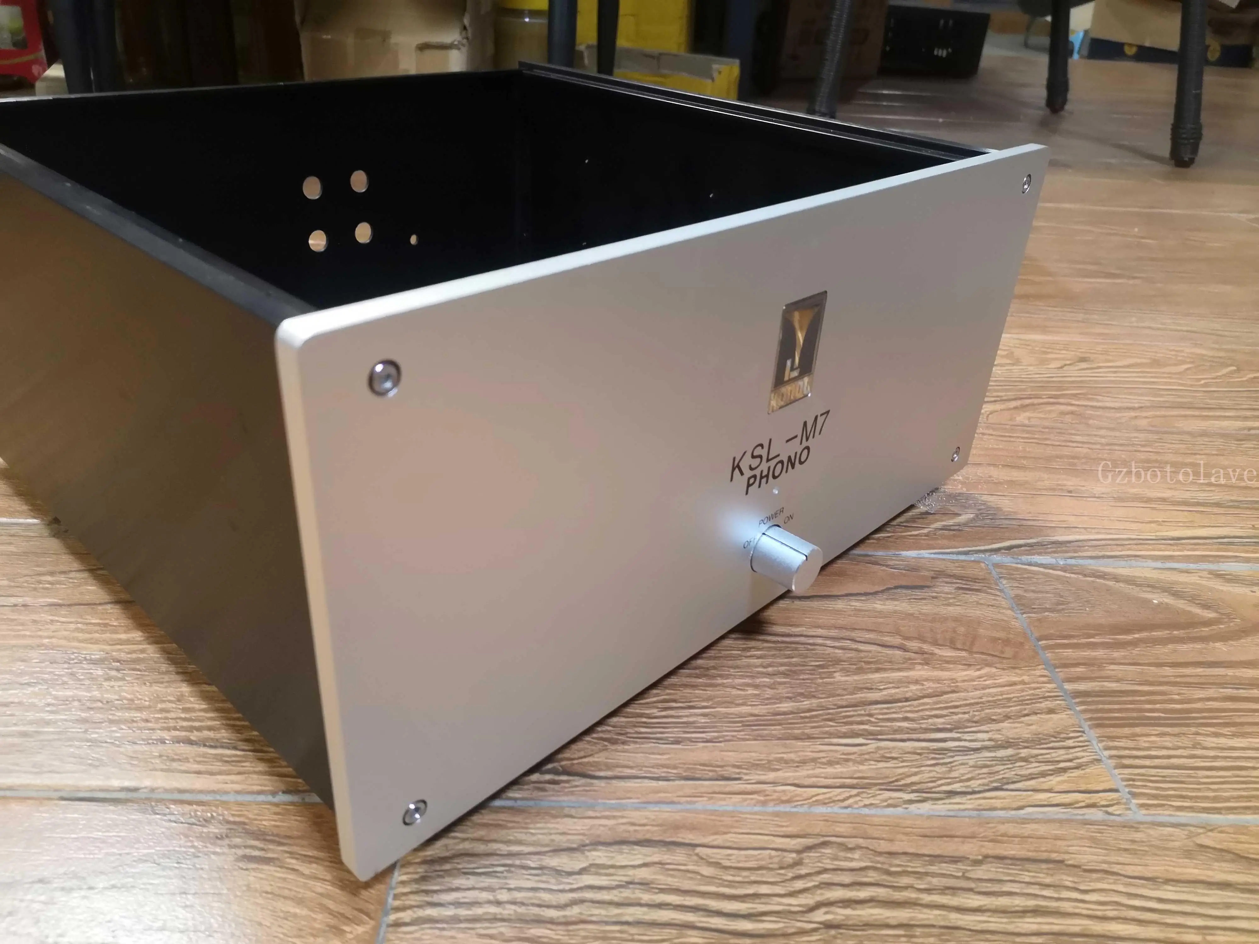 모든 알루미늄 포노 앰프 케이스, DIY 설치 섀시, W360 * H160 * D340mm, M7