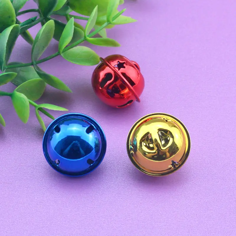 9Pcs/Pack Beautiful Christmas Bells Beads Jingle Ball For Wedding Party Decoration Pendants DIY Crafts Handmade Accessories