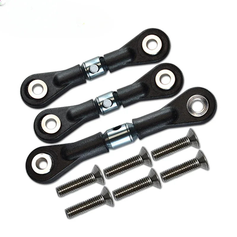 3Pcs Steering Link Rod Servo Rod For Tamiya TT-02 TT-02T TT02 TT02T 1/10 RC Car Upgrade Parts Accessories