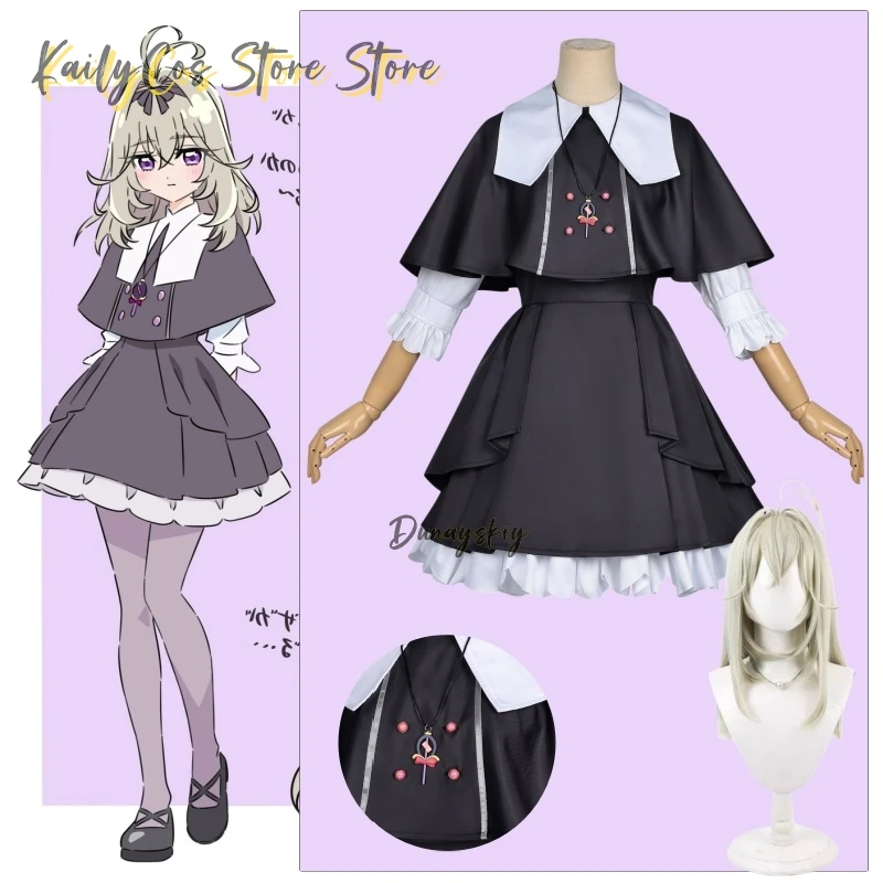 

Костюм для косплея «Детектив-девушка»: черное платье с белым воротником, накидкой и подвеской, наряд для ролевых игр на Хэллоуин для женщин, любительниц аниме