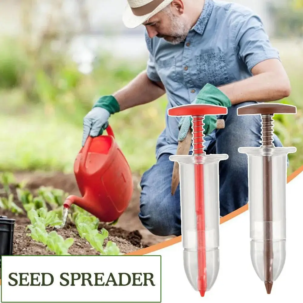 Mini Sower Hand-held Garden Sowing Supplie Tool Spring Flower Gardening Vegetable Seeding Dispenser Syringe Seeder Light Compact
