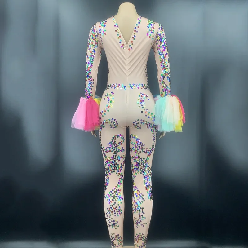 Combinaison de Scène Sexy pour Chanteuse, Costume de Discothèque, Bar, Dj, Ds, Tenue de Performance, Rave