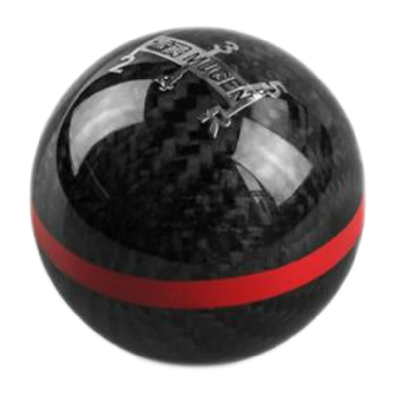 

Mugen Carbon Fiber Manual Transmission 5 Speed Racing Gear Shift Knob Round Red