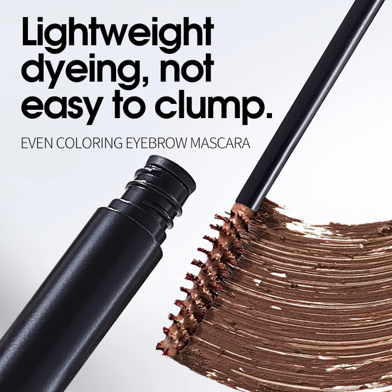 QXQY Penna per sopracciglia a doppia testa + Crema per tintura per sopracciglia per lo sviluppo del colore di lunga durata e Penna per sopracciglia per trucco facile da rimuovere