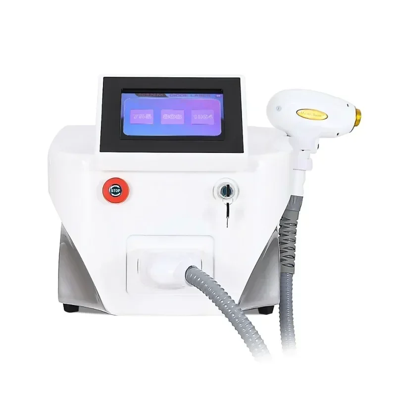 Diode Laser Hair Removal Professional Machine Salon Equipment Epilators 808nm ice titanium LCD touch screen handle Titanium