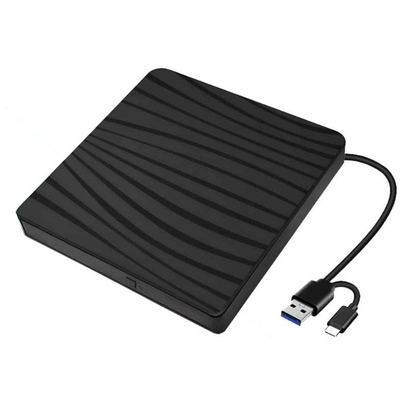 Y1UB USB 3.0 USB C External DVD Drive External DVD Drive for Laptop Burners DVD Player Portable Reader for Laptop Desktop